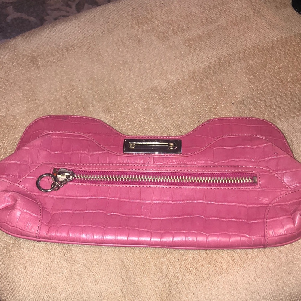 MAXX New York pink leather bag